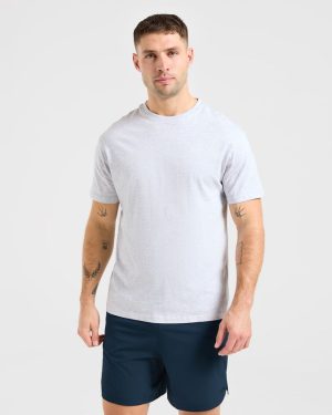 Essential T Shirt - Light Grey Marl: The Ultimate Everyday Staple