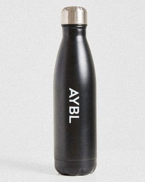 Premium Black Metal Bottle - Ultimate Hydration for Fitness