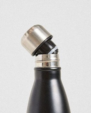 Premium Black Metal Bottle - Ultimate Hydration for Fitness