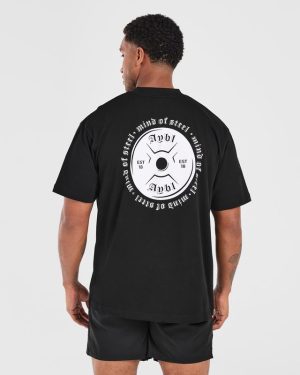 Mind of Steel Oversized T-Shirt - Black: The Ultimate Comfort & Style Statement