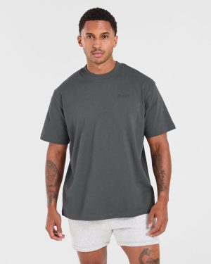Mind of Steel Oversized T Shirt - Charcoal: The Ultimate Comfort Upgrade