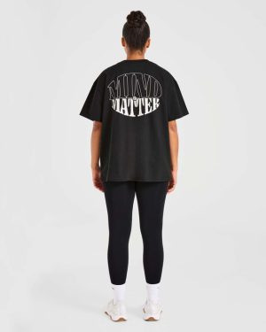 Mind Over Matter Oversized T-Shirt - Black | Premium Comfort & Style
