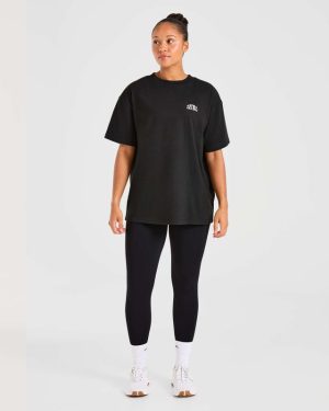 Mind Over Matter Oversized T-Shirt - Black | Premium Comfort & Style