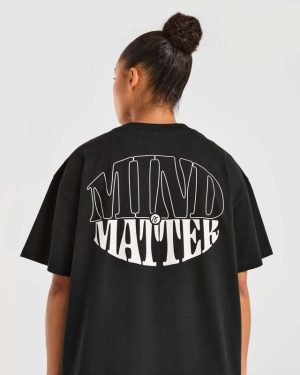 Mind Over Matter Oversized T-Shirt - Black | Premium Comfort & Style