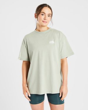 Mind Over Matter Oversized T-Shirt - Green | Ultimate Comfort & Style