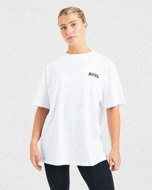 Mind Over Matter V2 Oversized T-Shirt - White: The Ultimate Comfort & Style Statement