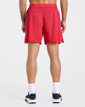 Motion Shorts - Red: Engineered for Hybrid Performance