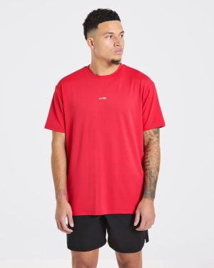 Motion T-Shirt Red: The Ultimate Hybrid Athlete Essential