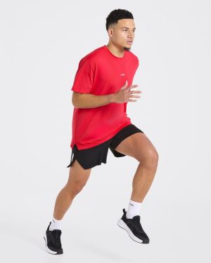 Motion T-Shirt Red: The Ultimate Hybrid Athlete Essential
