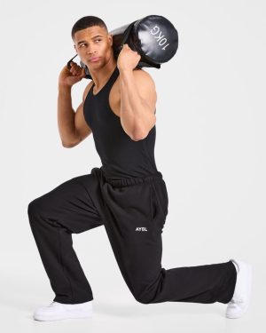 Muscle Ribbed Tank - Black: The Ultimate Gym Essential