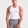 Muscle Ribbed Tank - White: The Ultimate Gym Essential