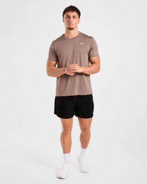 Origin T Shirt - Mocha Brown: The Ultimate Performance Essential