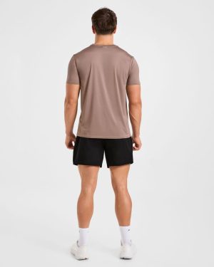 Origin T Shirt - Mocha Brown: The Ultimate Performance Essential