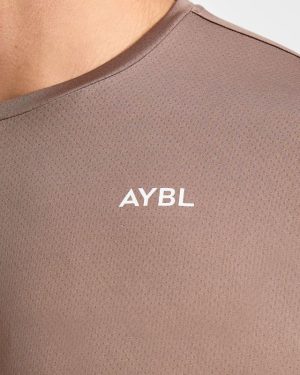 Origin T Shirt - Mocha Brown: The Ultimate Performance Essential