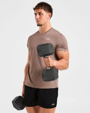 Origin T Shirt - Mocha Brown: The Ultimate Performance Essential