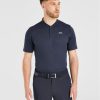 Performance Collarless Polo Shirt - Navy: The Ultimate Golf Essential