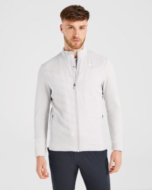Performance Hybrid Jacket - Ice Grey: The Ultimate Golf Layer