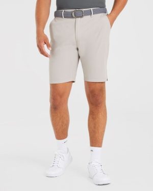 Performance Shorts - Stone Grey: Engineered for Golf Excellence