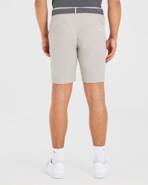 Performance Shorts - Stone Grey: Engineered for Golf Excellence
