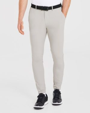 Premium Stone Grey Performance Trousers for Golf