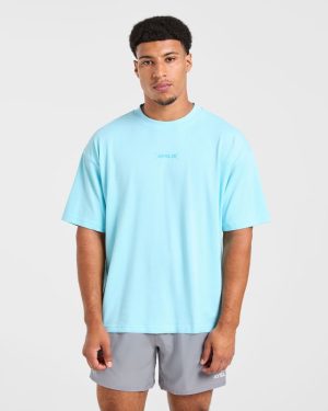 Power Club Oversized T Shirt - Light Blue: The Ultimate Comfort Essential