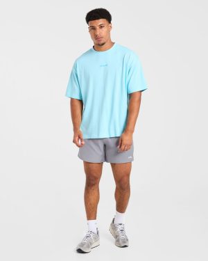 Power Club Oversized T Shirt - Light Blue: The Ultimate Comfort Essential