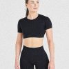 Power Seamless Crop Top - Black: The Ultimate Performance Wear