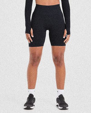 Power Seamless Cycling Shorts - Black: The Ultimate Performance Gear
