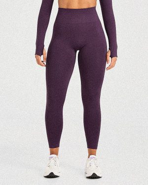 Power Seamless Leggings - Grape Wine: Ultimate Performance & Style