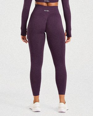Power Seamless Leggings - Grape Wine: Ultimate Performance & Style