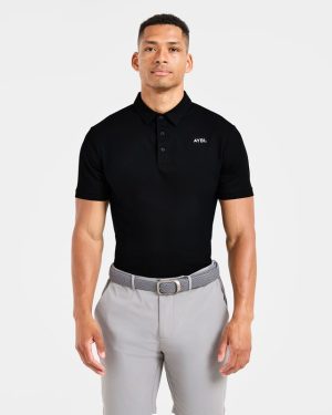 Precision Polo - Black: The Ultimate Golf Performance Shirt