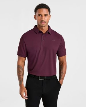 Precision Polo - Plum: The Ultimate Golf Performance Shirt