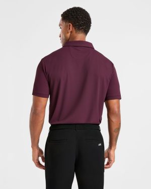 Precision Polo - Plum: The Ultimate Golf Performance Shirt