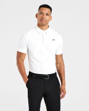 Precision Polo - White: The Ultimate Performance Golf Shirt