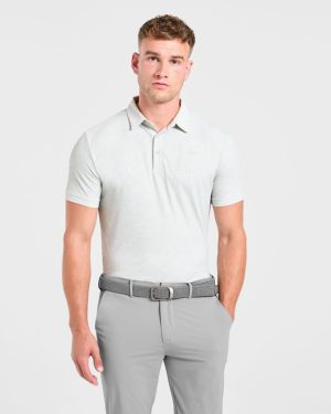 Precision Static Polo - Ice Grey: The Ultimate Performance Wear
