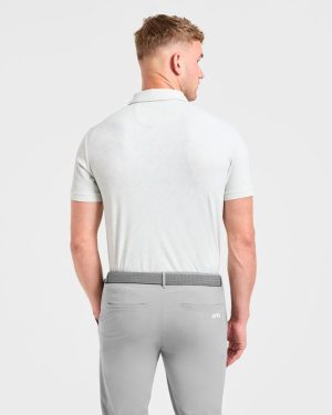 Precision Static Polo - Ice Grey: The Ultimate Performance Wear