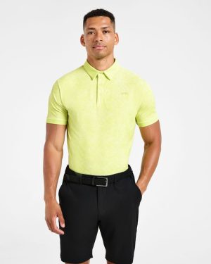 Precision Static Polo - Lime: The Ultimate Performance Golf Shirt