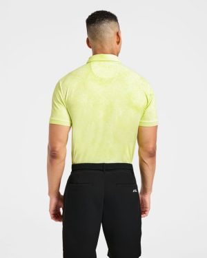 Precision Static Polo - Lime: The Ultimate Performance Golf Shirt