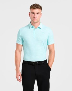 Precision Texture Polo - Summer Blue: The Ultimate Performance Wear