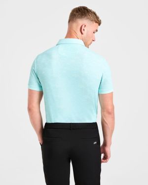 Precision Texture Polo - Summer Blue: The Ultimate Performance Wear