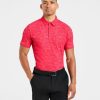 Precision Texture Polo - Summer Red: The Ultimate Performance Wear