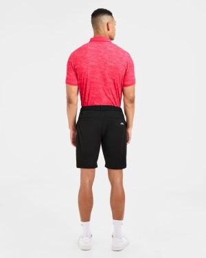 Precision Texture Polo - Summer Red: The Ultimate Performance Wear