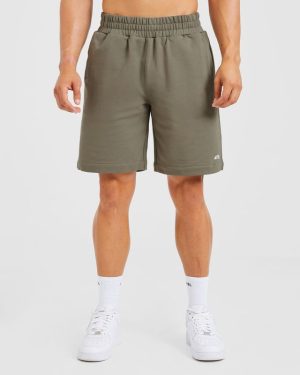 Rebound Shorts - Dusky Olive: The Ultimate Cotton Essential