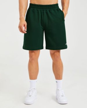 Rebound Shorts - Forest Green: The Ultimate Cotton Comfort for Gym & Leisure