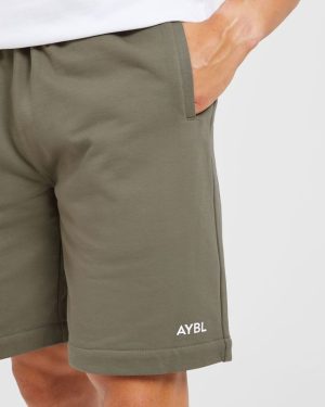 Rebound Shorts - Dusky Olive: The Ultimate Cotton Essential