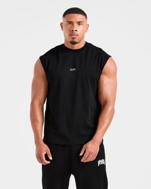 Rebound Tank - Black: The Ultimate Cotton Workout Essential