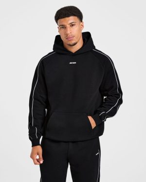 Restore Oversized Hoodie - Black: The Ultimate Post-Workout Essential