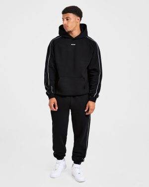 Restore Oversized Hoodie - Black: The Ultimate Post-Workout Essential