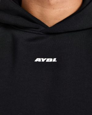 Restore Oversized Hoodie - Black: The Ultimate Post-Workout Essential