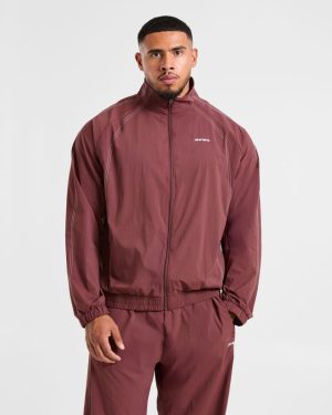 Restore Track Jacket - Paver Red: The Ultimate Versatile Outerwear